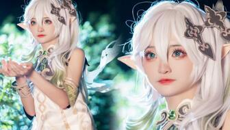 吃瓜cos小草神,吃瓜cos的趣味演绎